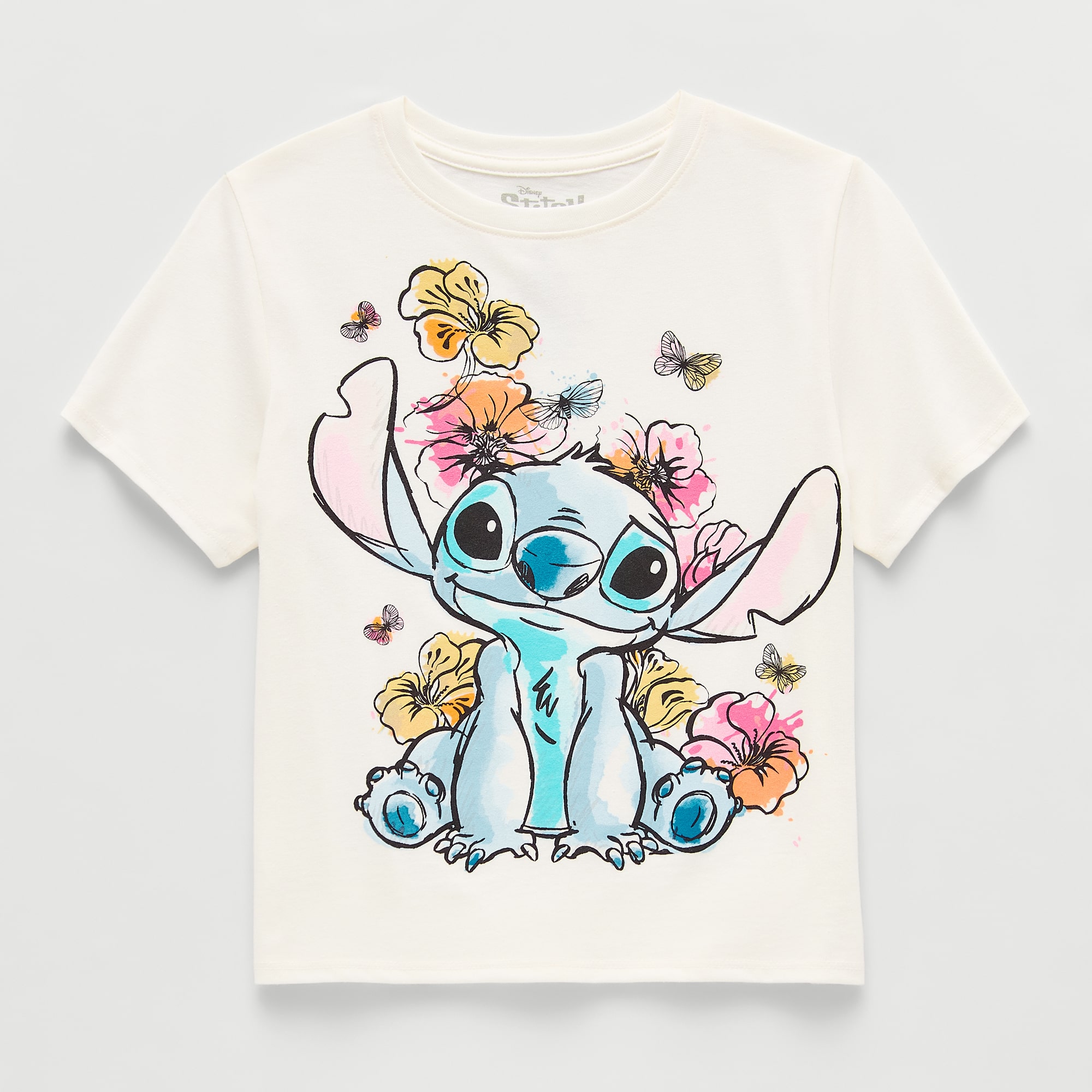 Little & Big Kid Girls Crew Neck Short Sleeve Regular Fit Graphic T-Shirt