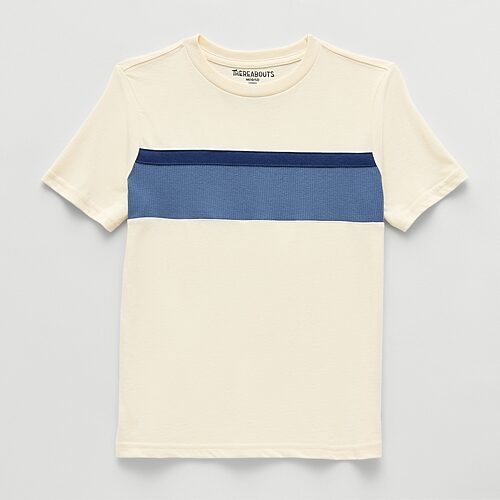 Thereabouts Little & Big Kid Boys Crew Neck Short Sleeve T-shirt In Blue