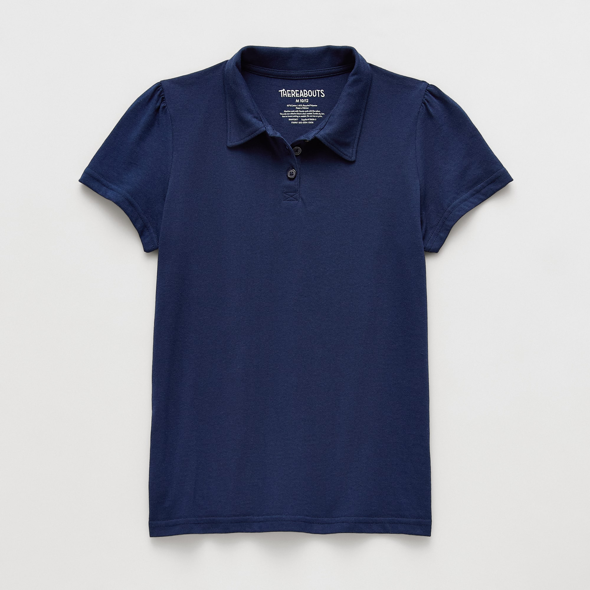Thereabouts Little & Big Kid Girls Short Sleeve Regular Fit Polo Shirt
