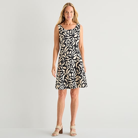 Perceptions Womens Floral Jacket Dress