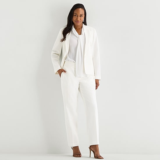 Black Label by Evan-Picone Womens Classic Fit Suit Jacket