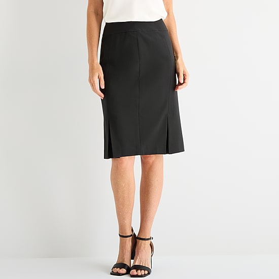 Black Label by Evan-Picone Womens Suit Skirt, Color: Black - JCPenney