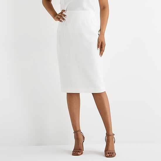 Black Label by Evan-Picone Womens Suit Skirt