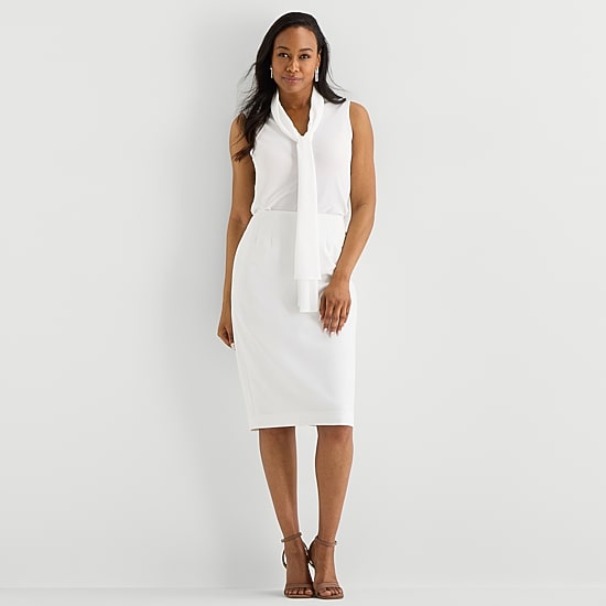 Black Label by Evan-Picone Womens Suit Skirt