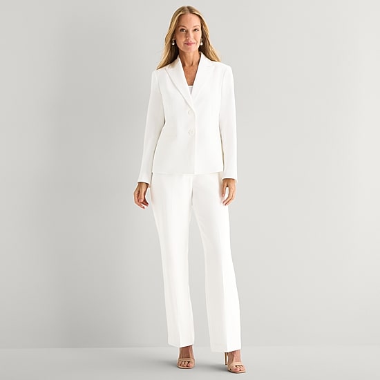 Le Suit Straight Leg Womens 2-pc. Pant Suit
