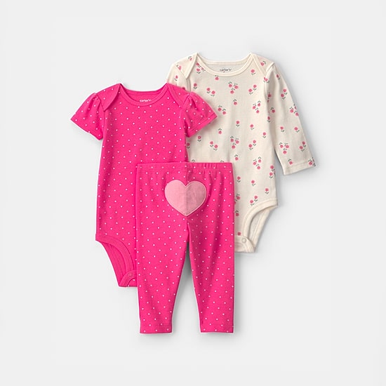 Carter's Baby Girls 3-pc. Pant Set