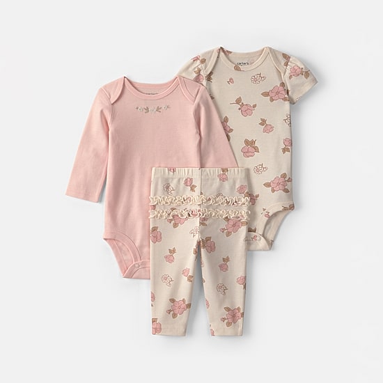 Carter's Baby Girls 3-pc. Pant Set