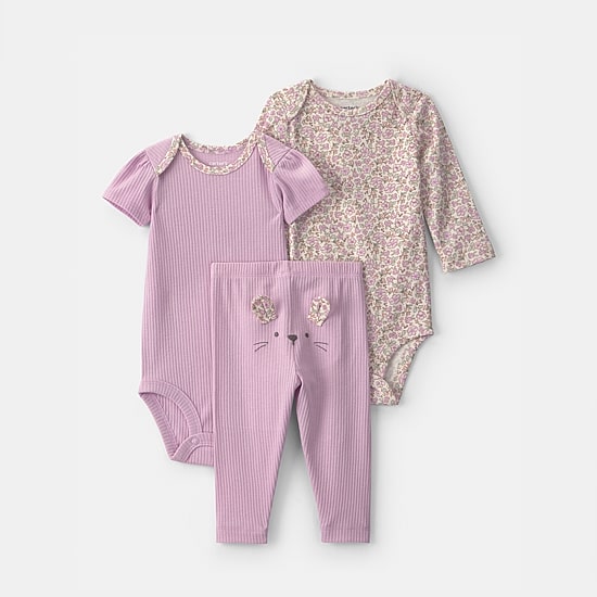 Carter's Baby Girls 3-pc. Pant Set