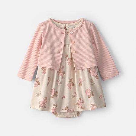 Blueberi Boulevard Baby Girls 2-pc. Dress Set, Color: Pink - JCPenney