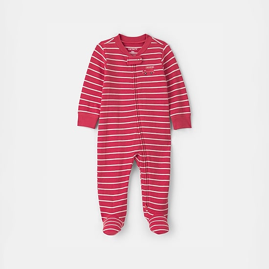 Carter's Firetruck Baby Boys Striped Sleep and Play