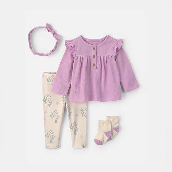 Carter's Baby Girls Jersey Pant Set