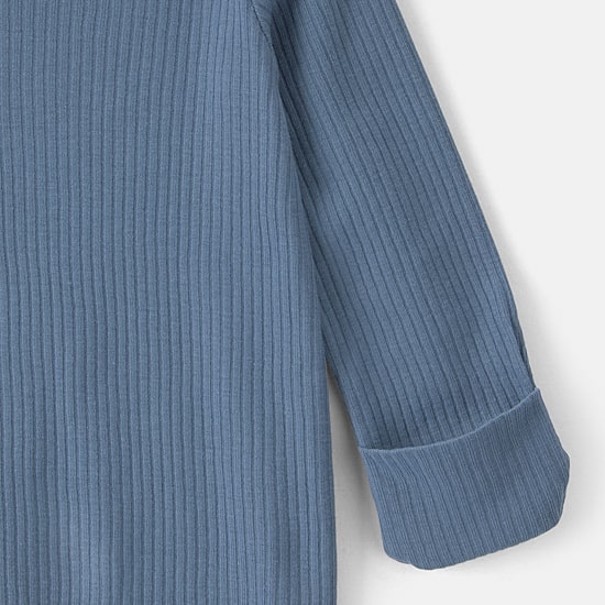 Carter's Baby Boys Rib Crew Neck Long Sleeve 2-pc. Nightgown