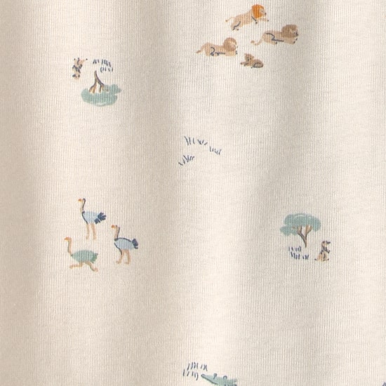 Carter's Baby Boys Rib Crew Neck Long Sleeve 2-pc. Nightgown