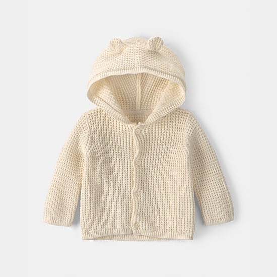 Carter's Baby Unisex Hooded Long Sleeve Button Cardigan