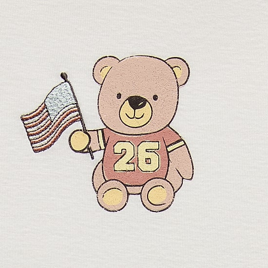 Bear Flag Tee Womens Juniors Crew Neck Short Sleeve Fitted Graphic T-Shirt