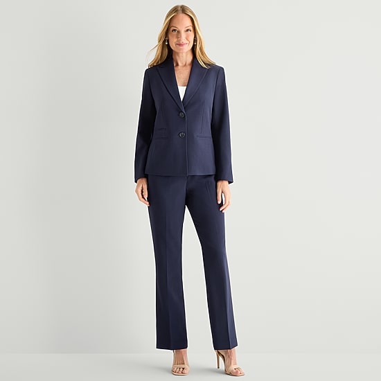 jcpenney ladies dress suits Le Suit Pant Suit-JCPenney, Color: Navy