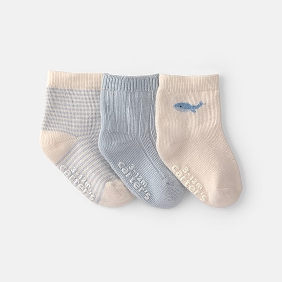 Carter's Baby Boys 3 Pair Baby Booties