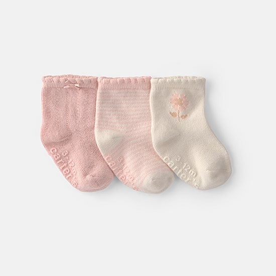 Carter's Baby Girls 3-pc. Baby Booties