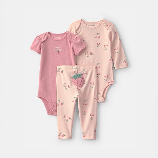 Carter's Baby Girls 3-pc. Pant Set