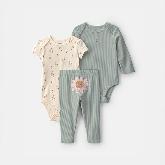Carter's Baby Girls 3-pc. Pant Set