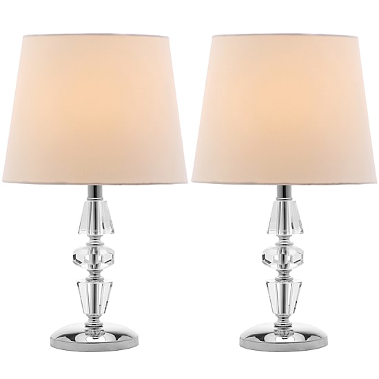 Gem Tiered Crystal Lamp- Set of 2