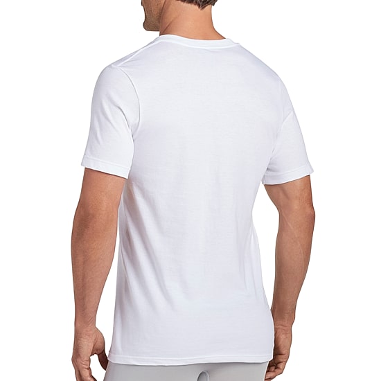 Jockey Classics Bonus Pack Mens 4 Pack Short Sleeve V Neck Moisture Wicking T-Shirt