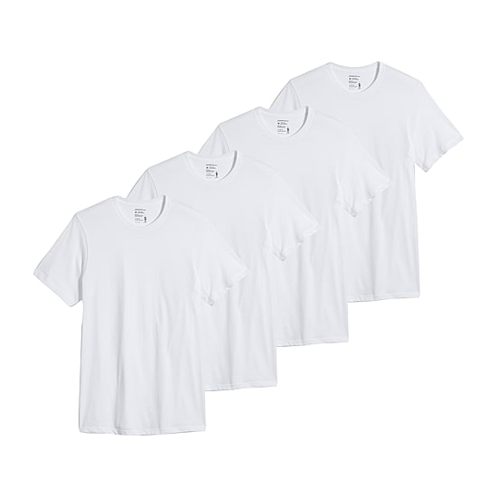 Jockey Classics Bonus Pack Mens 4 Pack Short Sleeve Crew Neck MOISTURE_WICKING T-Shirt