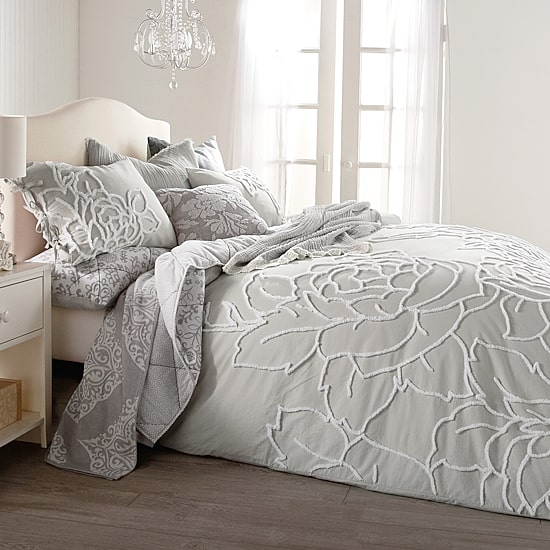 Peri Home Chenille Rose 3-pc. Duvet Cover Set
