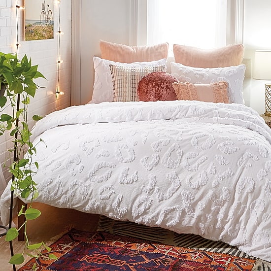 Peri Home Chenille Leopard Midweight Comforter Set