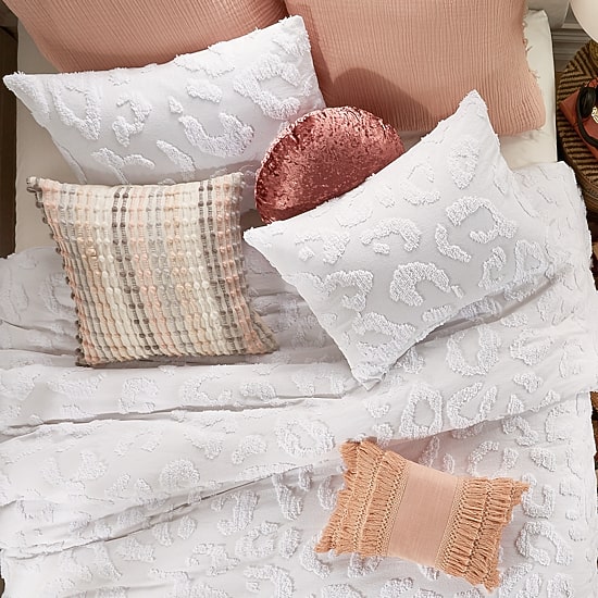 Peri Home Chenille Leopard Midweight Comforter Set