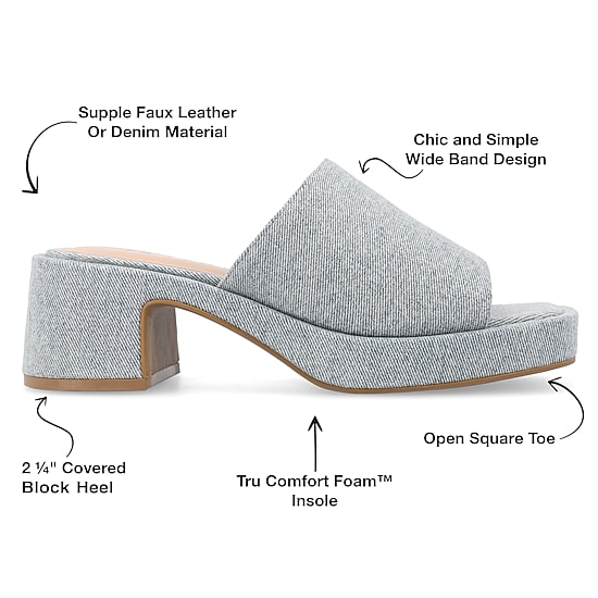 Journee Collection Womens Bessa Heeled Sandals