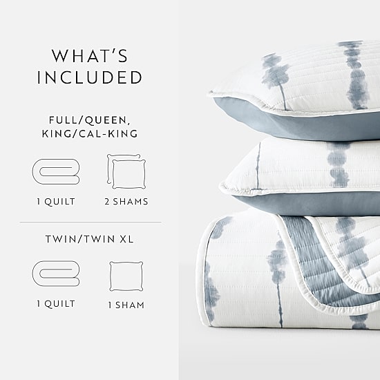 Casual Comfort Pattern Reversible Contemporary Lightweight 3 Pc. Quilt Set