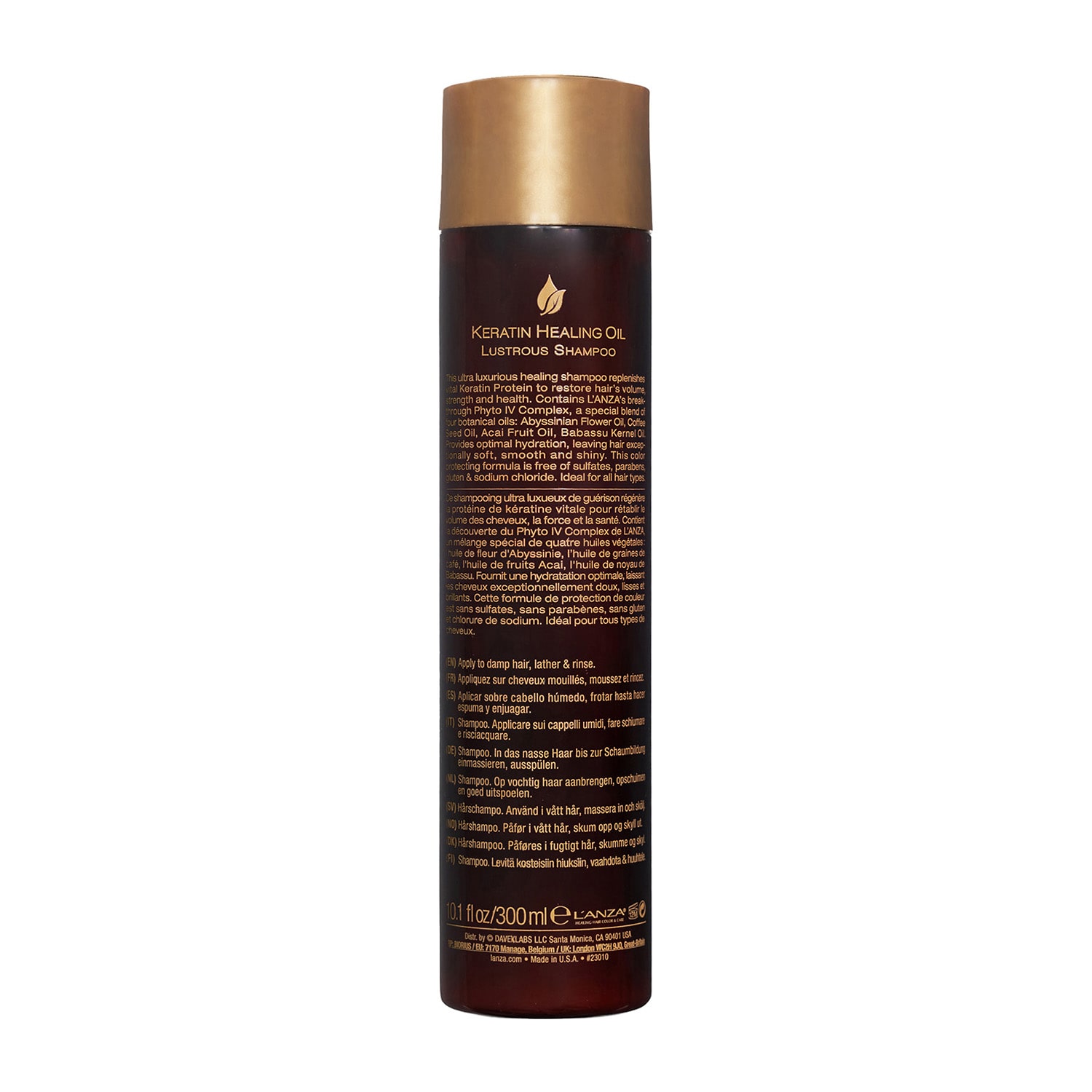 L'ANZA Keratin Healing Oil Shampoo 10.1 oz.