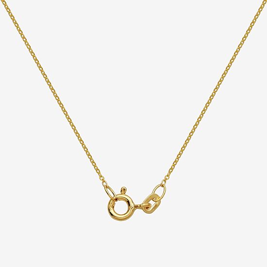 Womens Genuine Multi Color 18K Gold Over Silver Cross 18 Inch Pendant Necklace