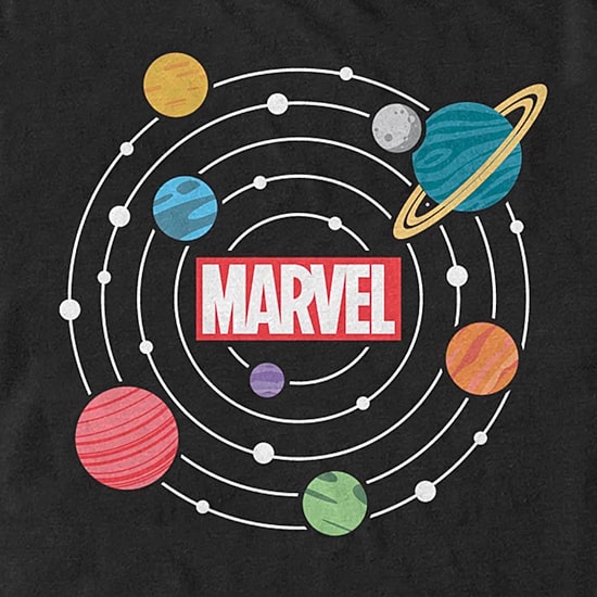 Mens Short Sleeve Marvel Graphic T-Shirt
