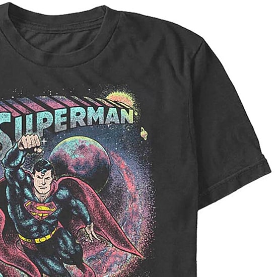 Mens Short Sleeve Superman Graphic T-Shirt