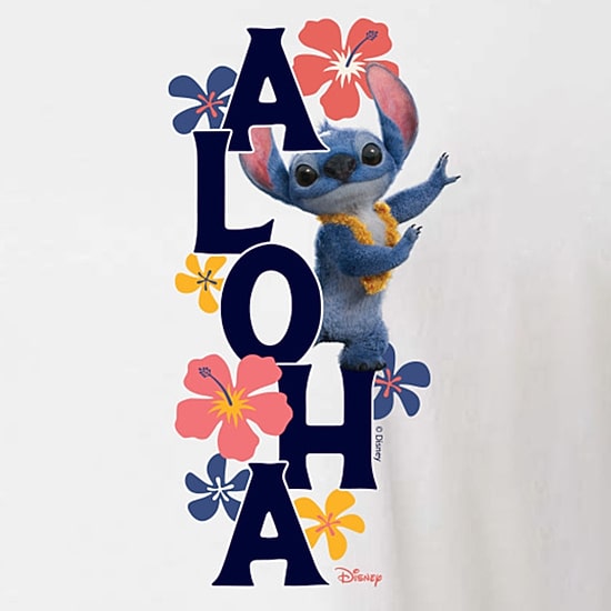 Womens Juniors Crew Neck Short Sleeve Regular Fit Lilo & Stitch Graphic T-Shirt