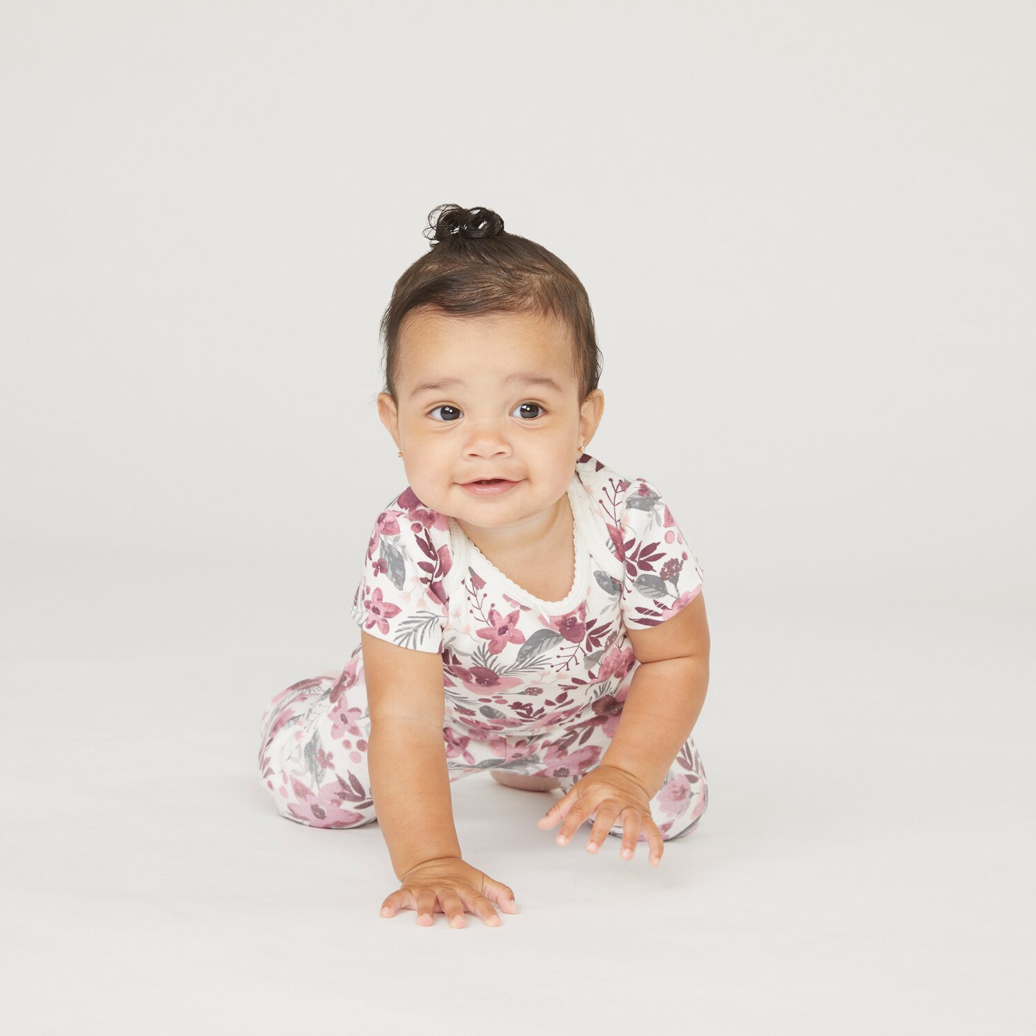 Huggies Baby Girls Crew Neck Short Sleeve 3-pc. Bodysuit