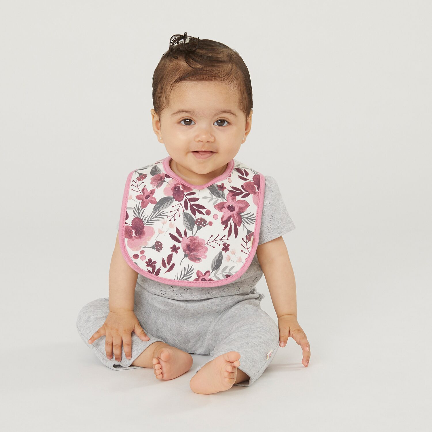 Huggies Baby Girls Crew Neck Short Sleeve 3-pc. Bodysuit