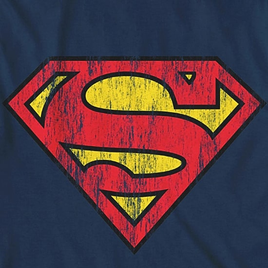 Little & Big Kid Boys Crew Neck Short Sleeve Loose Fit Superman Graphic T-Shirt