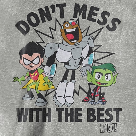Teen Titans Little & Big Kid Boys Crew Neck Short Sleeve Loose Fit Graphic T-Shirt
