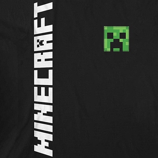 Little & Big Kid Boys Crew Neck Short Sleeve Loose Fit Minecraft Graphic T-Shirt
