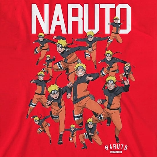 Little & Big Kid Boys Crew Neck Short Sleeve Loose Fit Naruto Graphic T-Shirt
