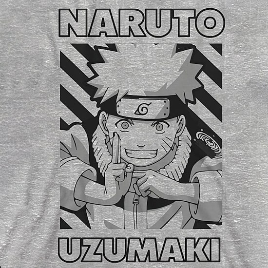 Little & Big Kid Boys Crew Neck Short Sleeve Loose Fit Naruto Graphic T-Shirt