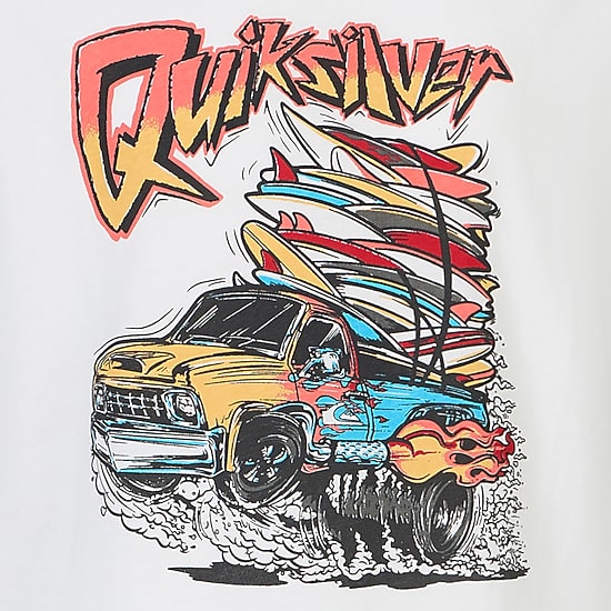 Quiksilver Big Kid Boys Crew Neck Short Sleeve Regular Fit Graphic T-Shirt