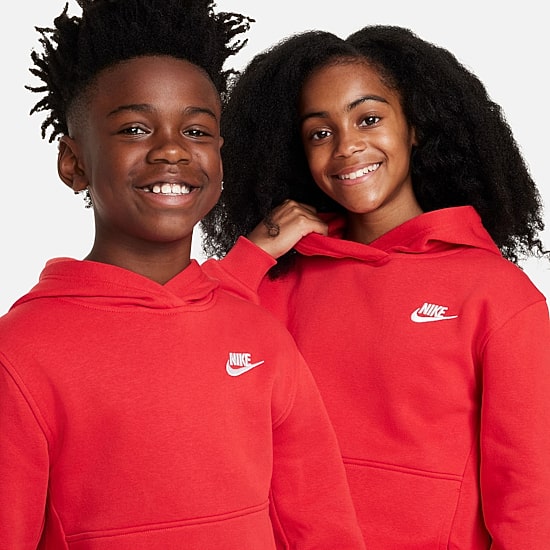 Nike Club Big Kid Unisex Long Sleeve Fleece Active Hoodie