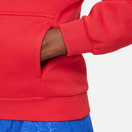 Nike Club Big Kid Unisex Long Sleeve Fleece Active Hoodie