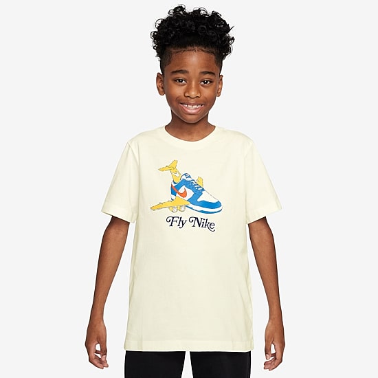 Nike Club Big Kid Unisex Crew Neck Short Sleeve Regular Fit Graphic T-Shirt