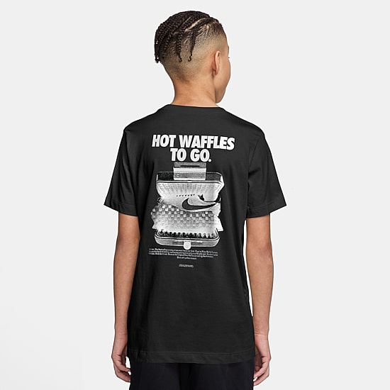 Nike Club Waffle Big Kid Unisex Crew Neck Short Sleeve Regular Fit Graphic T-Shirt
