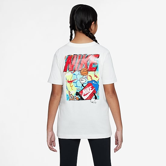 Nike Club Big Kid Unisex Crew Neck Short Sleeve Regular Fit Graphic T-Shirt